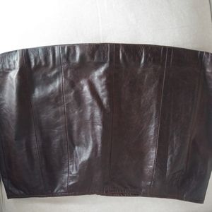 NWOT Brown soft leather skirt